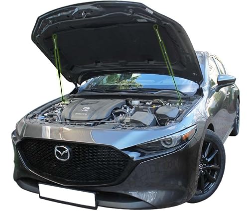 Motorhaubendämpfer kompatibel mit Mazda 3 IV BP 2019+ Gasdruckfeder Motorhaube Dämpfer Gasfeder Stoßdämpfer Motorhaubenlifter 2 Stück von Generic