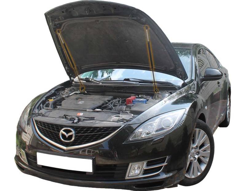 Motorhaubendämpfer kompatibel mit Mazda 6 II GH 2007-2013 Vordermotorhaube Modify Gasdruckfeder Unterstützung Stoßdämpfer 2 Stück von Generic