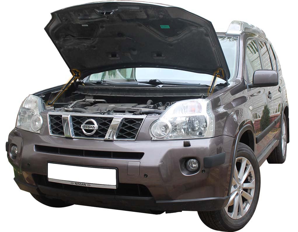 Motorhaubendämpfer kompatibel mit Nissan X-trail 2 T31 Gasdruckfeder Motorhaube Dämpfer Gasfeder Stoßdämpfer Motorhaubenlifter 2 Stück von Generic