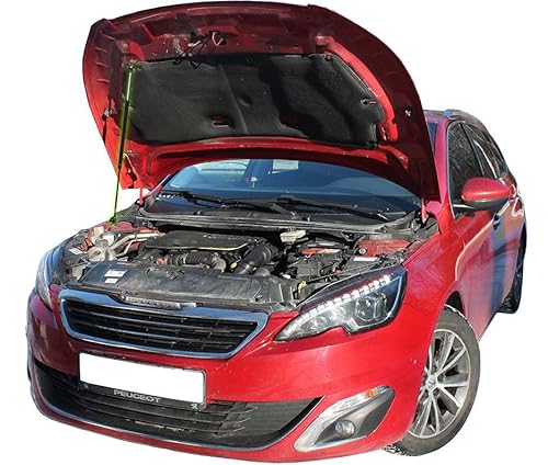 Motorhaubendämpfer kompatibel mit PEUGEOT 308 II 2 2013-2021 Gasdruckfeder Motorhaube Dämpfer Gasfeder Stoßdämpfer Motorhaubenlifter 1 Stück von Generic