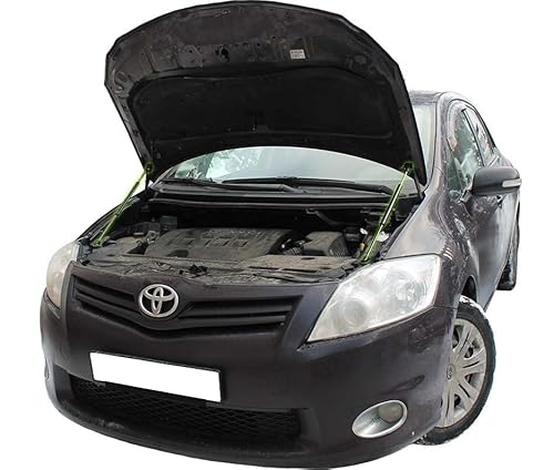 Motorhaubendämpfer kompatibel mit TOYOTA AURIS I E15 2006-2012 Gasdruckfeder Motorhaube Dämpfer Gasfeder Stoßdämpfer Motorhaubenlifter 2 Stück von Generic