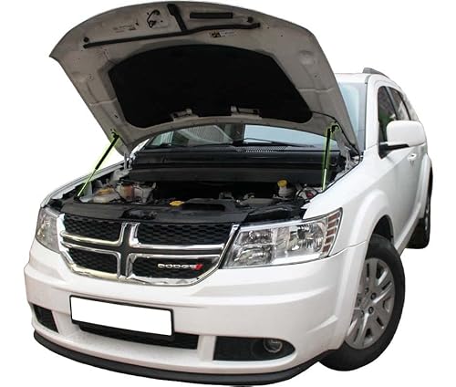 Motorhaubendämpfer kompatibel mit: FIAT FREEMONT 2011-2015 | DODGE JOURNEY 2008-2020 Gasdruckfeder Motorhaube Dämpfer Gasfeder Stoßdämpfer Motorhaubenlifter 2 Stück von Generic