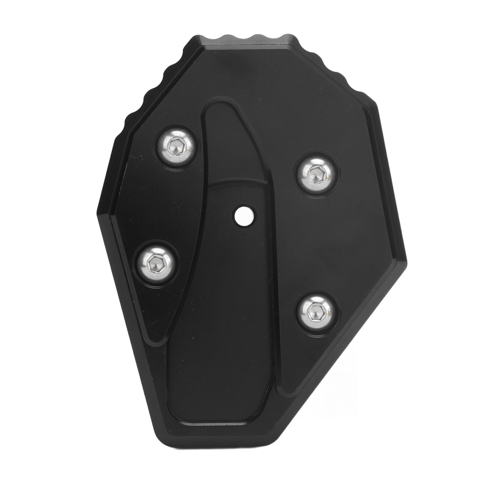 Motorrad-Fußverbreiterungsständer, Einfach zu Installierendes Motorrad-Seitenständer-Pad aus Aluminiumlegierung, Rutschfest, Robust, Hochfest, für XMAX 400 NMAX155 AEROX155 (BLACK) von Generic