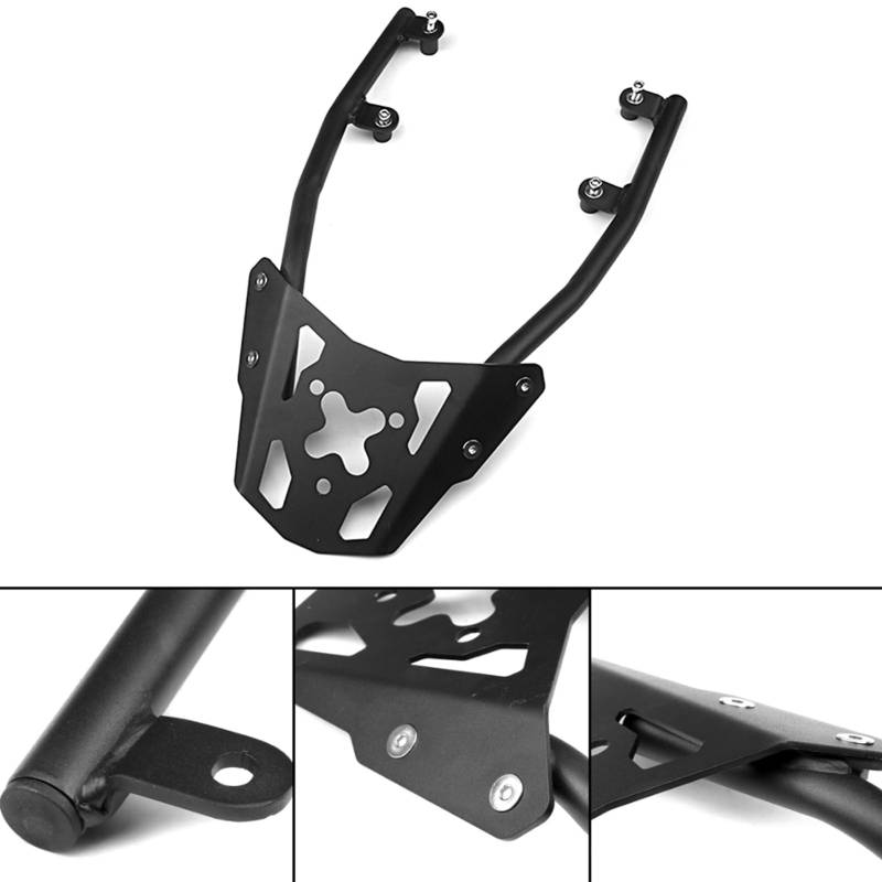 Motorrad-Gepäckträger-Unterstützung, Motorrad-Rückenlehne, Sissy-Bar-Gepäckträger, Motorrad-Gepäckträger, Abnehmbar, für Z650 17–19 von Generic