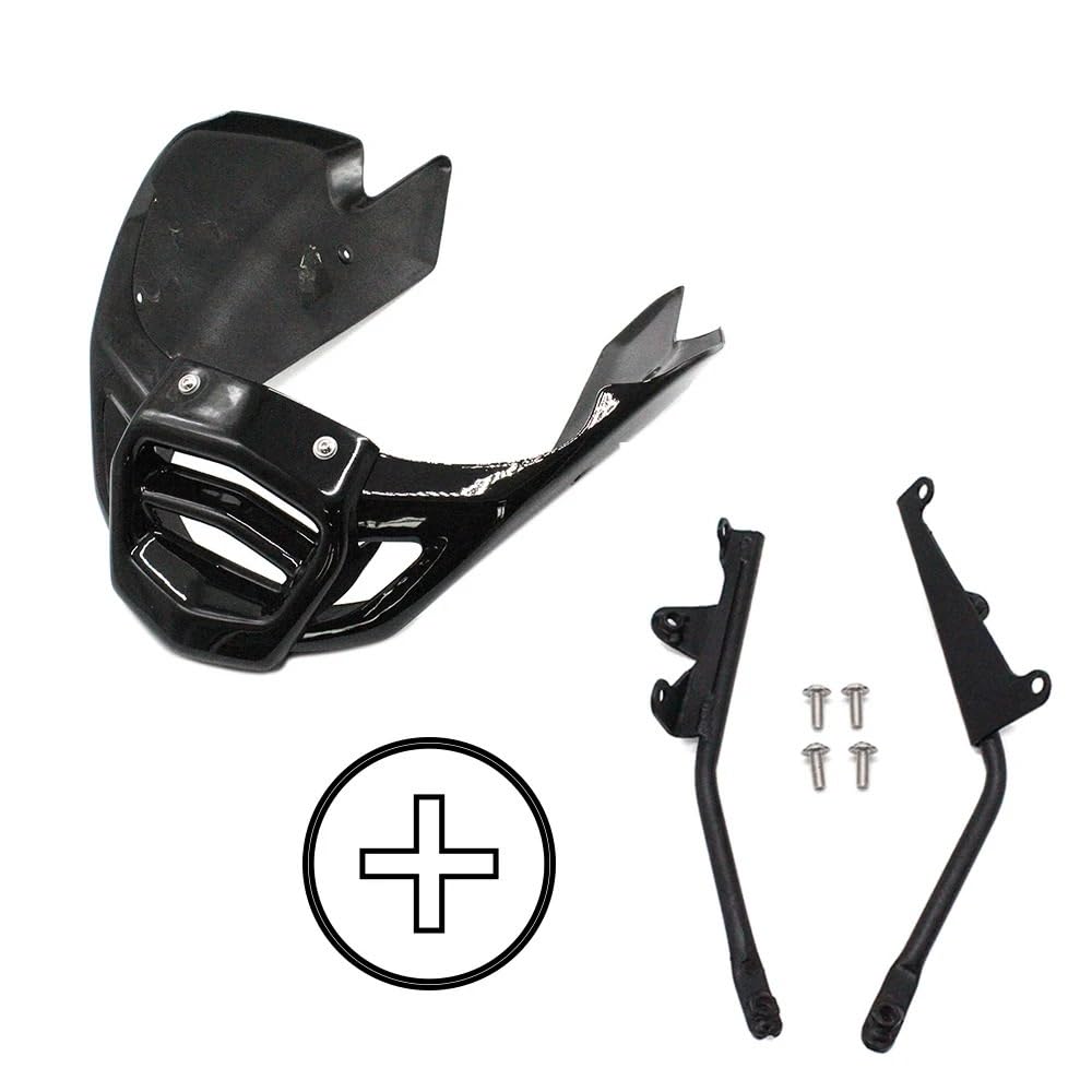 Motorrad-Kotflügel Motorrad Verkleidung Spoiler Verkleidung Montage Kit Montage Matt Helles Schwarz Für Yamaha FZ1S FZ1N 2006-2014 FZ1 ABS 2014(Bright Black) von Generic