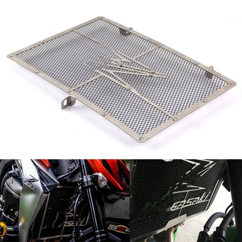 Motorrad Kühlergrill Schutz Grill Abdeckung Schutzfolie für Kawasaki Z750 Z800 ZR800 Z1000 SX Z1000SX ZR1000F Ninja 1000(Schwarz) von Generic