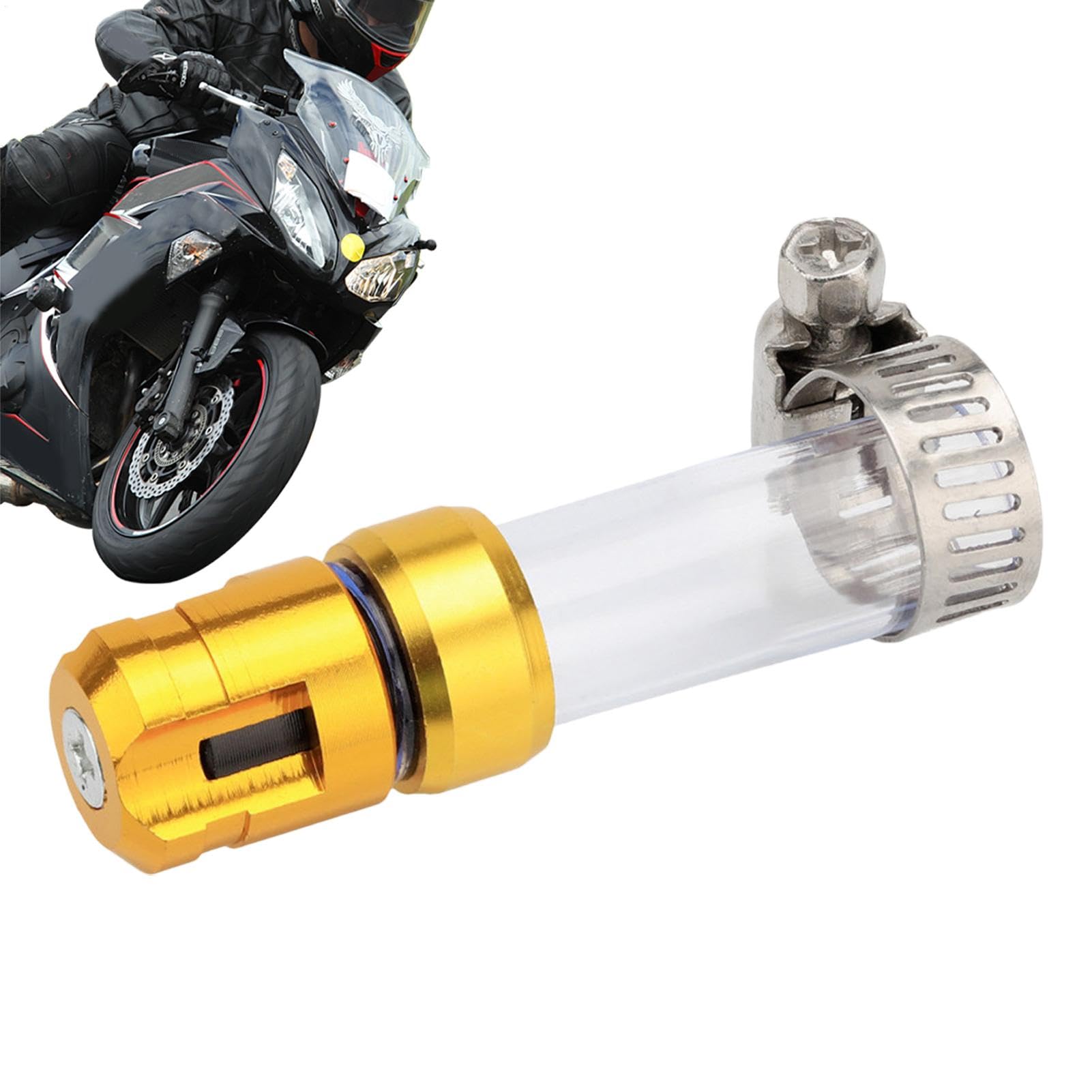 Motorrad-Luftfilter-Abflussrohr, Motorrad-modifizierter Luftfilter | Modifiziertes Ersatzfilter-Abflussrohr | Werkzeug zur Änderung des Plug-Designs mit Legierungsköpfen für Pendeln in der Stadt, lang von Generic