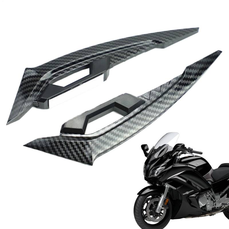 Motorrad Seitenflügel | Seitenwind Winglet Aerodynamischer Spoiler | 1 Paar Roller Verkleidung Aerodynamische Winglets für Elektrofahrrad, Motorrad, Fahrrad von Generic