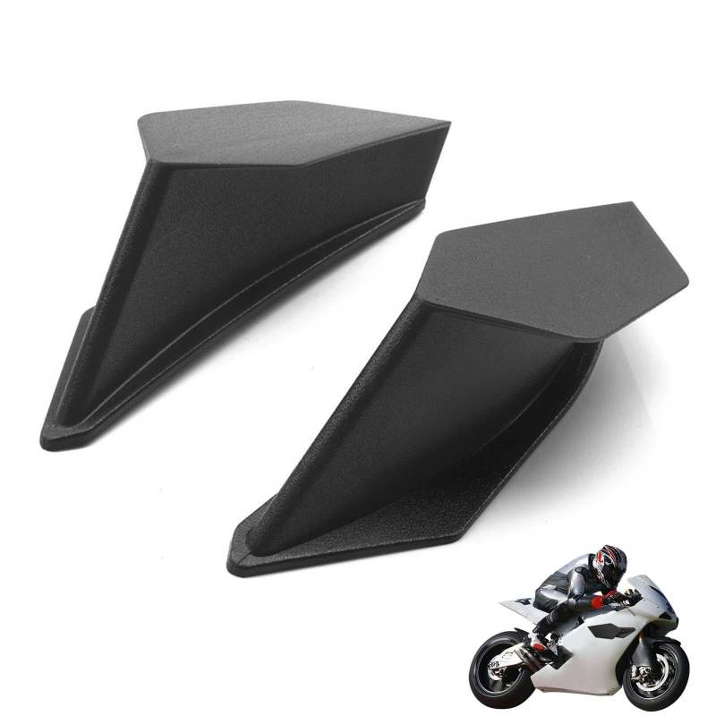 Motorrad -Seitenspoiler, Motorradwindflügel - Anti-Drop-Mehrzweckverkleidungsflügel - Motorradfahrer im Freien, sonnensichere Spoiler -Winglets für Lange Reise von Generic