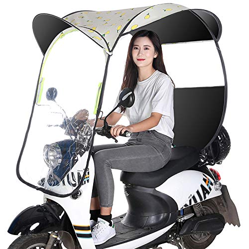 Motorrad Sonnenblende Schatten Sonnenschutz für Motorräder, Roller-Überdachung, Sonnenschutz für Motorräder, Regenschutz, Sonnenschutz für Elektromotorräder, beständiger UV-Schutz,G von Generic