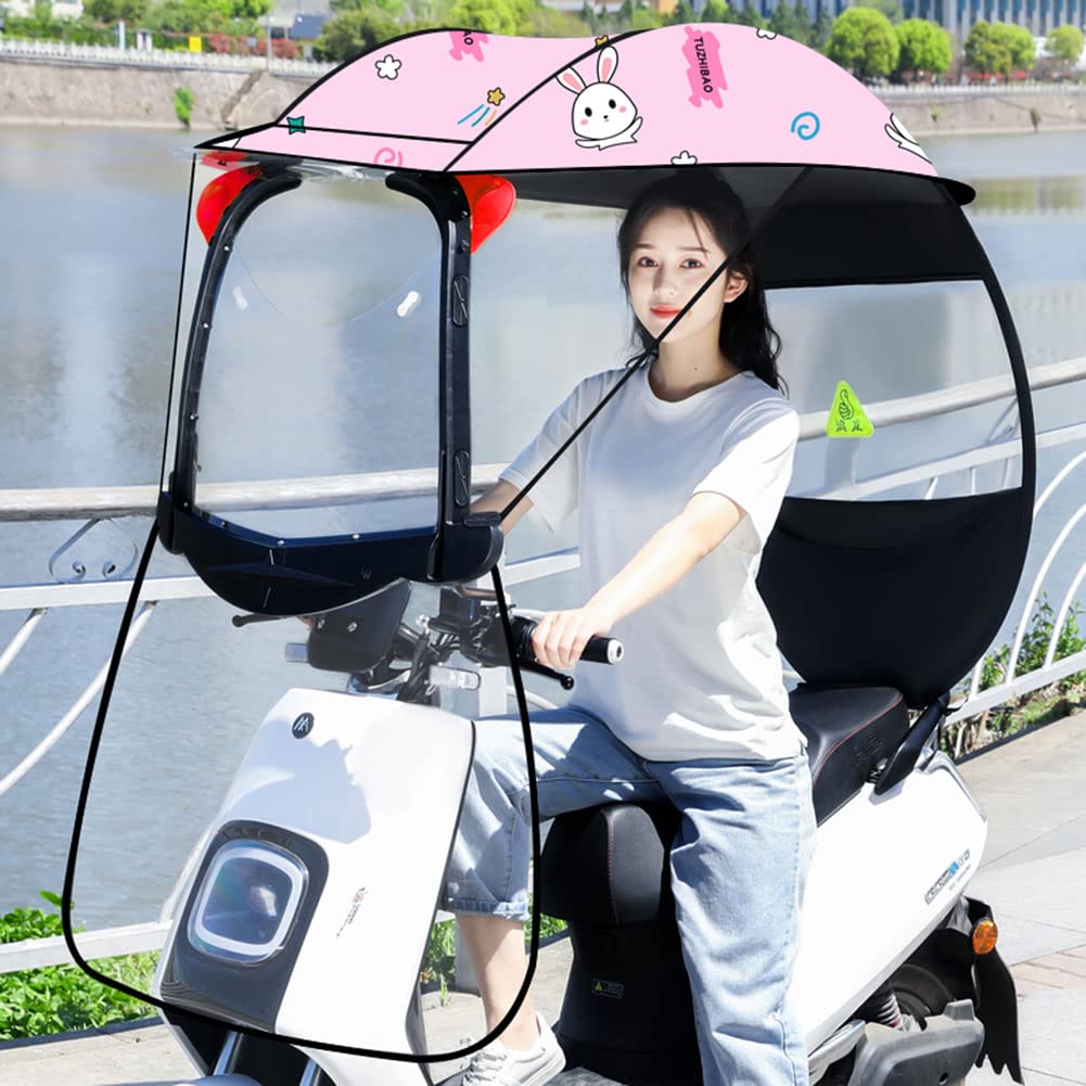 Motorrad Sonnenblende Schatten Sonnenschutz für Motorräder, Scooter-Überdachung, transparente Überdachung für Elektroautos, Sonnenschutz für Elektroroller, Regenschutz für Elektroautos, univ von Generic