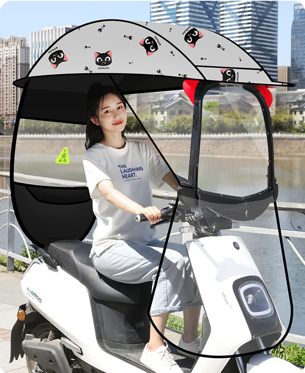 Motorrad Sonnenblende Schatten Sonnenschutz für Motorräder, Scooter-Überdachung, transparente Überdachung für Elektroautos, Sonnenschutz für Elektroroller, Regenschutz für Elektroautos, univ von Generic