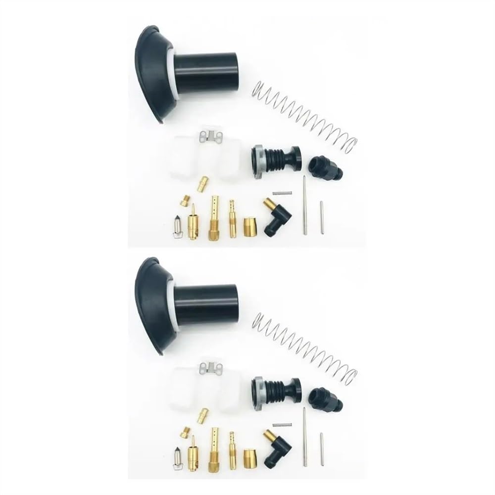 Motorrad Vergaser Motor Rebuild Teile Reparatur Kit Primer Pumpe Choke Starter Sitz Ventil for TRX300 TRX350 ATV400(2 SET) von Generic