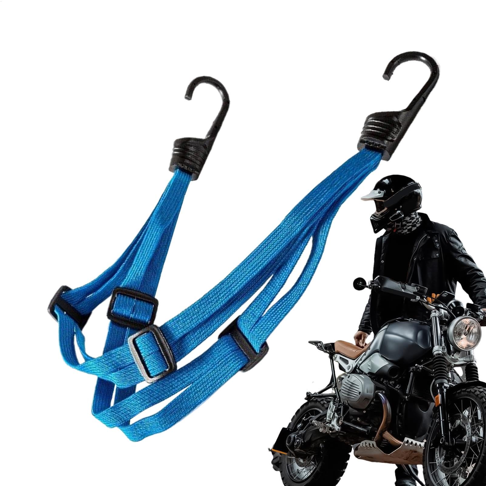 Motorradbiegestütze, Motorradgepäck Gurte | Elastisches Gepäckbindungskabel Motorradgurte,Outdoor -Abenteuerzubehör, Bungee -Kabelbindung mit 2 Haken von Generic