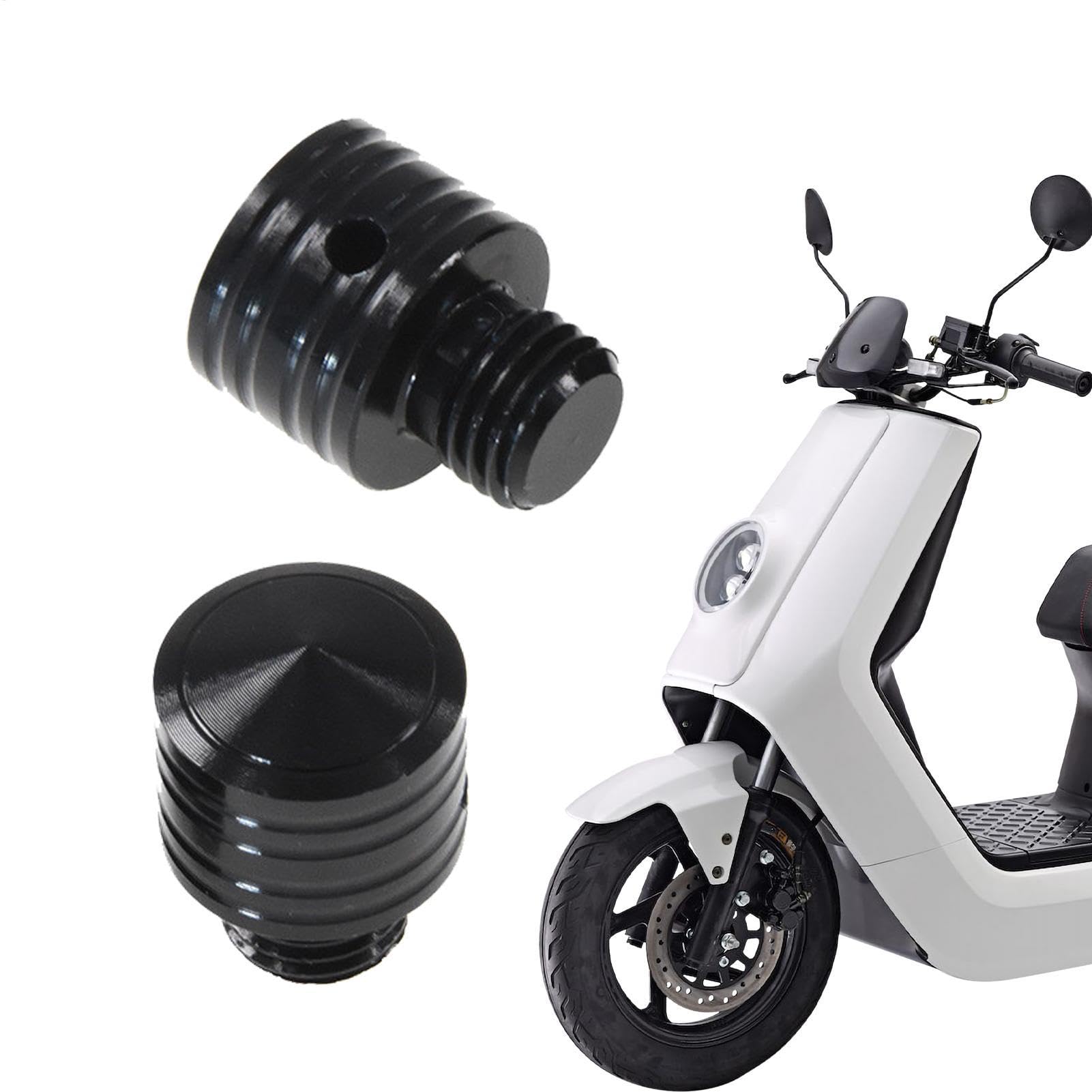 Motorradspiegel -Stecker, Spiegel -Loch -Stecker,2x Spiegelschraubenschrauben für Motor - Wasserdichtes Hochleistungs -Aluminium -Powersport -Zubehör für Elektrofahrzeuge von Generic