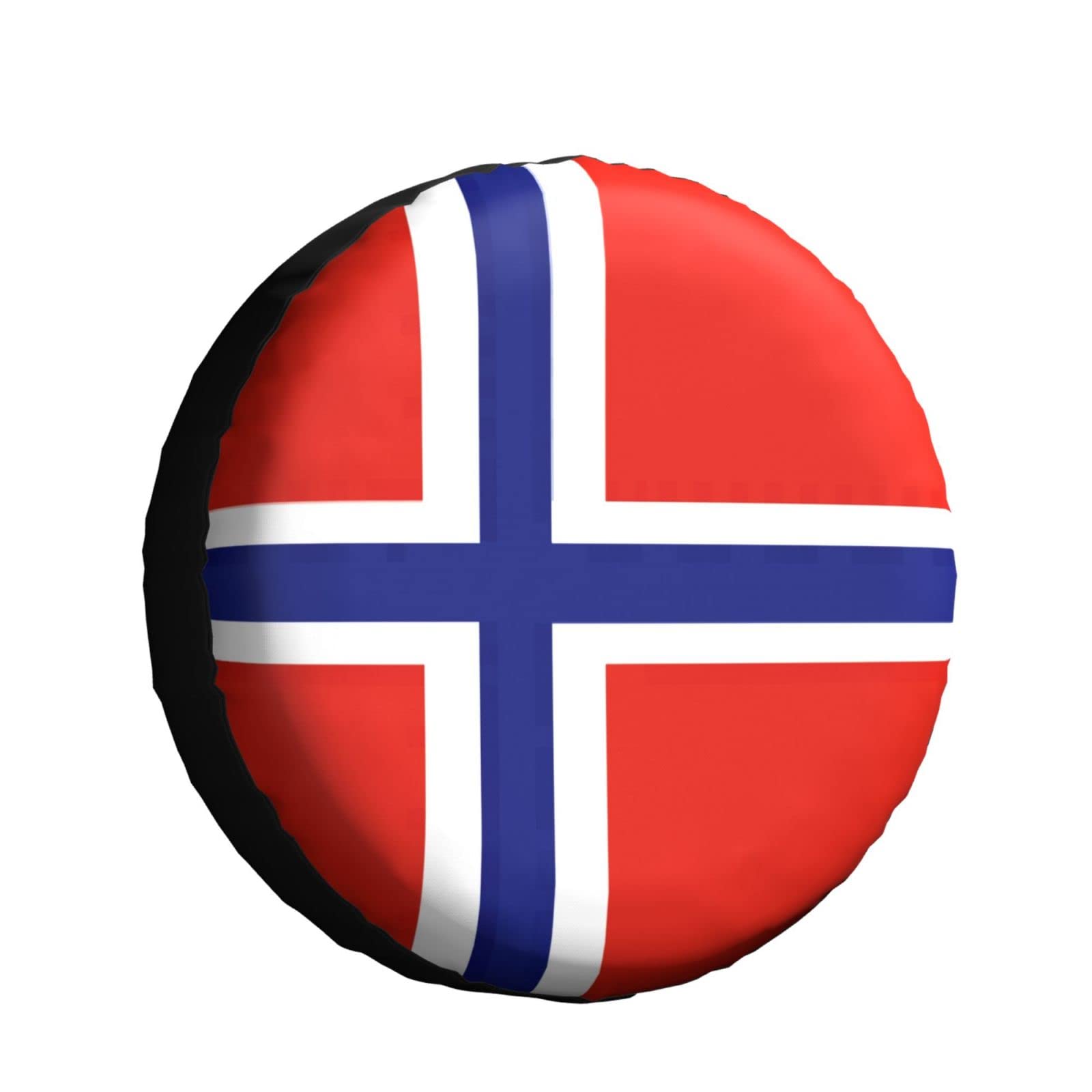 Norwegische Flagge Reifencover Prämie Reserveradabdeckung Sonnenschutz Radreifenabdeckung Universal Für LKW Anhänger Auto 16inch von Generic