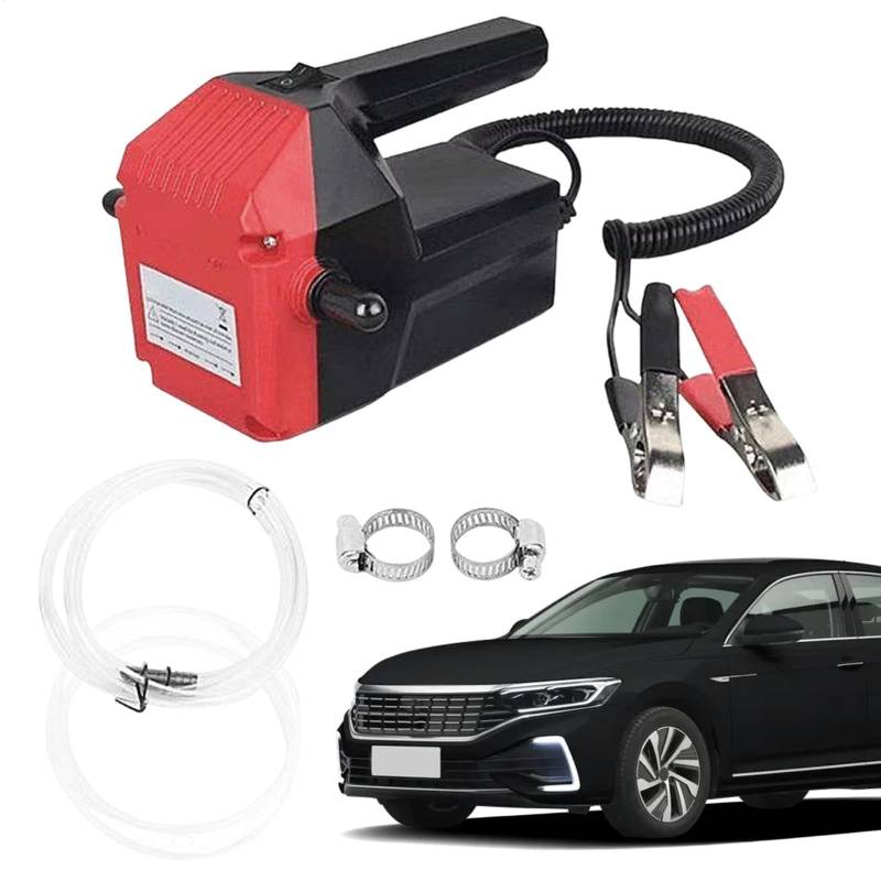 Ölentfernungspumpe für Autos, Motorölpumpenextraktor | 12V-Autoölpumpe | Elektrische Ölpumpe, Motorrad-Öltransferpumpe für Motorräder, Wohnmobile für Boote, Industrie von Generic