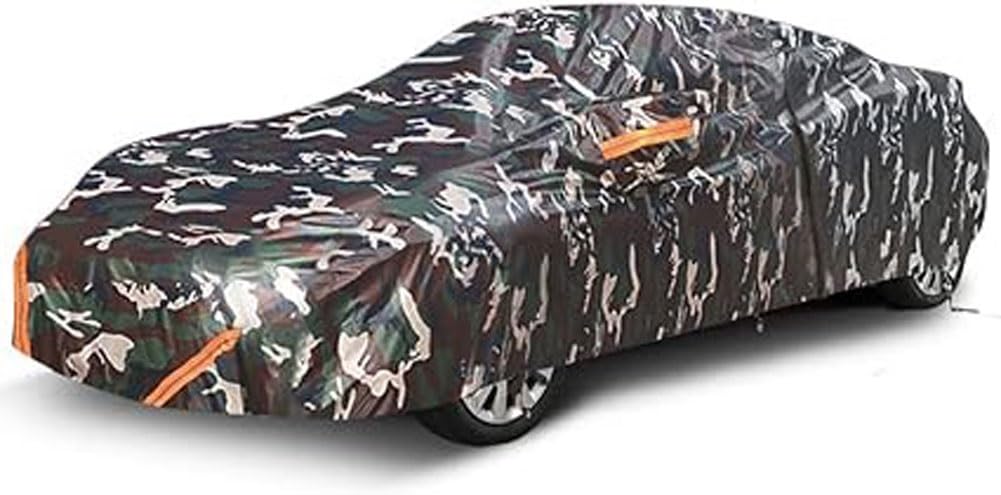 Outdoor-Autoabdeckung Kompatibel Mit Maserati Gran Cabrio 2010-2020| wasserdichte Atmungsaktive UV-beständige Vollplane(Camouflage,Thin) von Generic