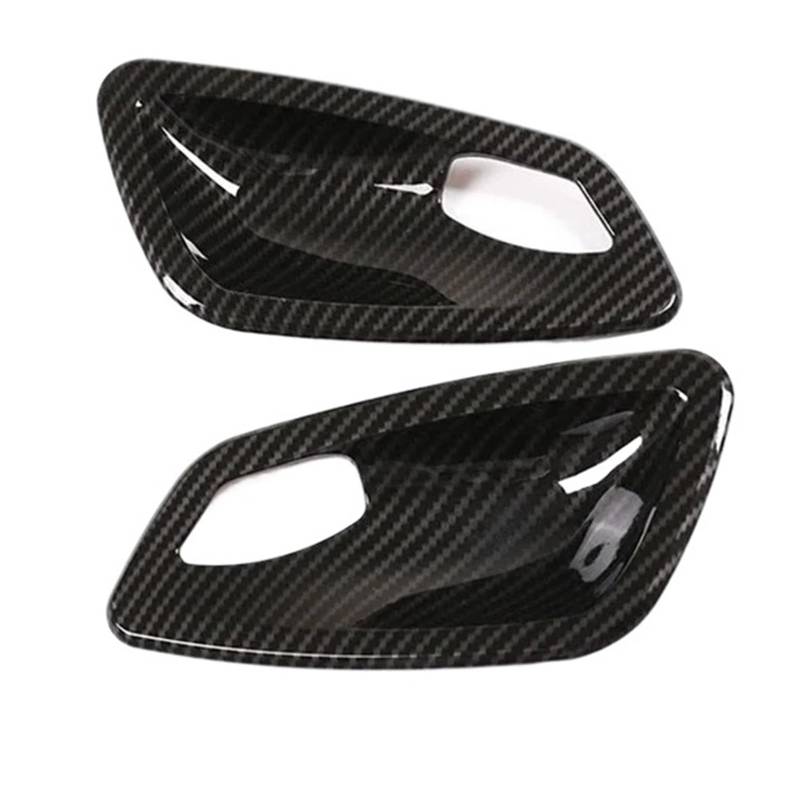 Passend for E92 E93 335i M3 2007–2013, 2-teilig, Carbon Fiber Style, Innentürgriff-/Schalen-/Deckelverkleidung von Generic