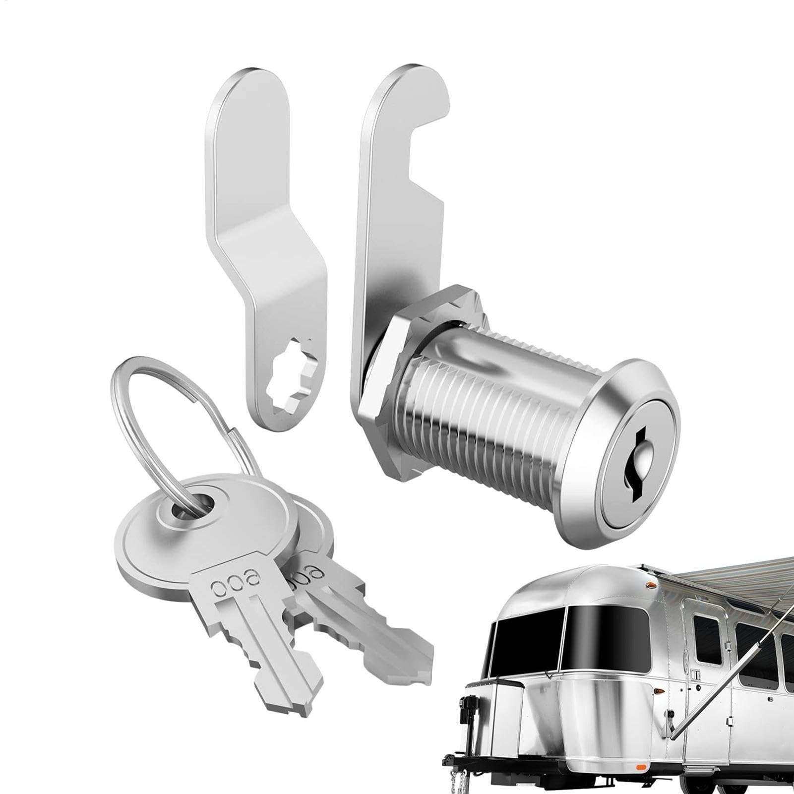 RV-Schlösser für Lagertür - RV-Storage Cam Lock Fachschlösser, Schrankschlos | robust, mit Schlüsseln, Wohnmobil-Anhängerschlösser, Ersatzschloss, Briefkastenschloss für Schublade, Wohnmobil, Aufbew von Generic