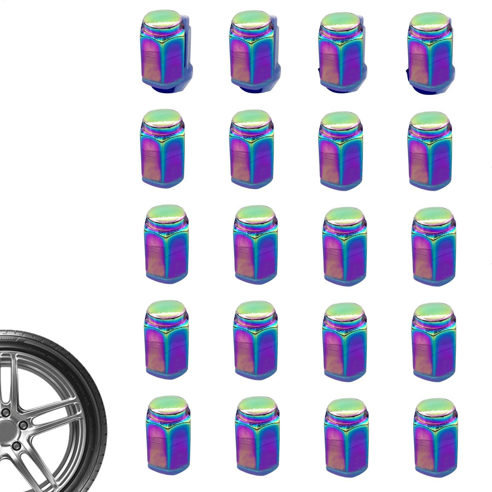 Radmutterabdeckungen, Abdeckung für Radmuttern, Abdeckung für Radmuttern – Mehrzweck-Staubabdeckungen für Radschrauben | 20 für Auto, rostfreie Abdeckung für Muttern z von Generic