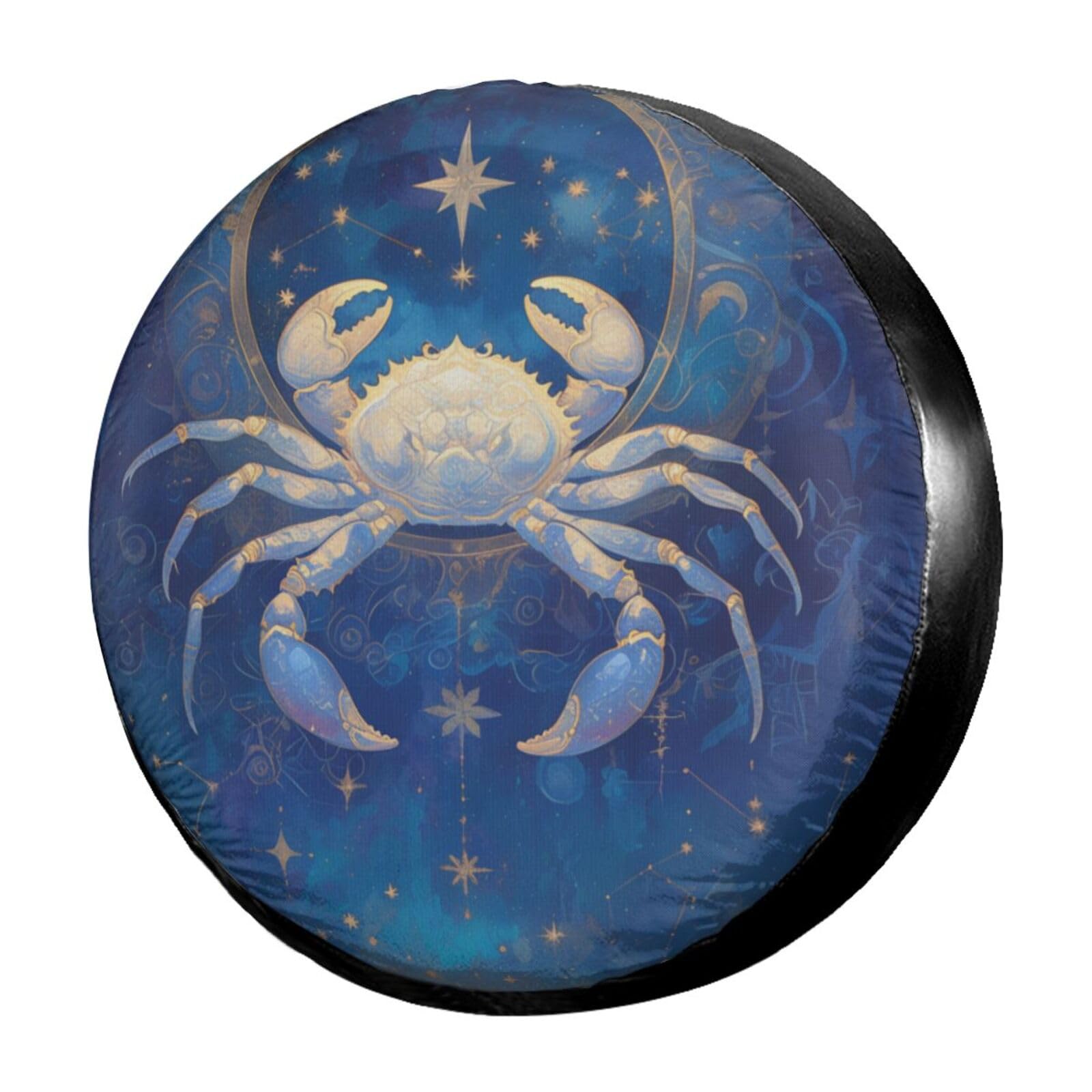 Reifenhülle Crab Zodiac Autoreifen Tasche Uv-Schutz Ersatzradabdeckung Staubdicht Reifenabdeckung Für Viele Fahrzeug Mpv Ersatzradreifen 15 inch von Generic