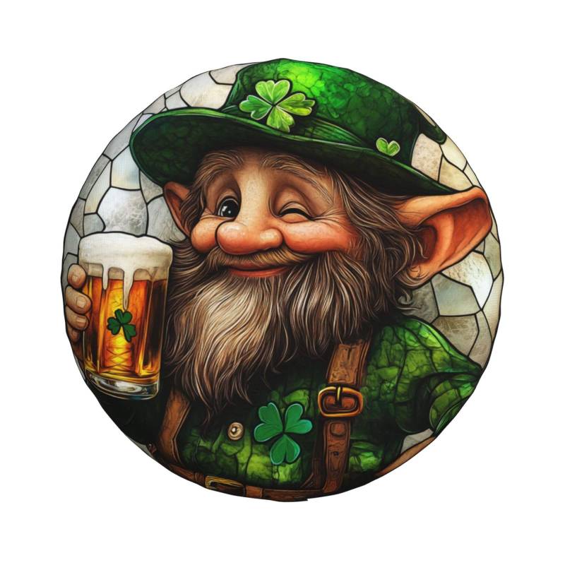 Reserveradabdeckung Kobold Zum St. Patrick's Day Ersatzradabdeckung wasserdichte Die Reifencover Schutz Reserverad Reifen Abeckung, Für Auto, Anhänger, 16in von Generic