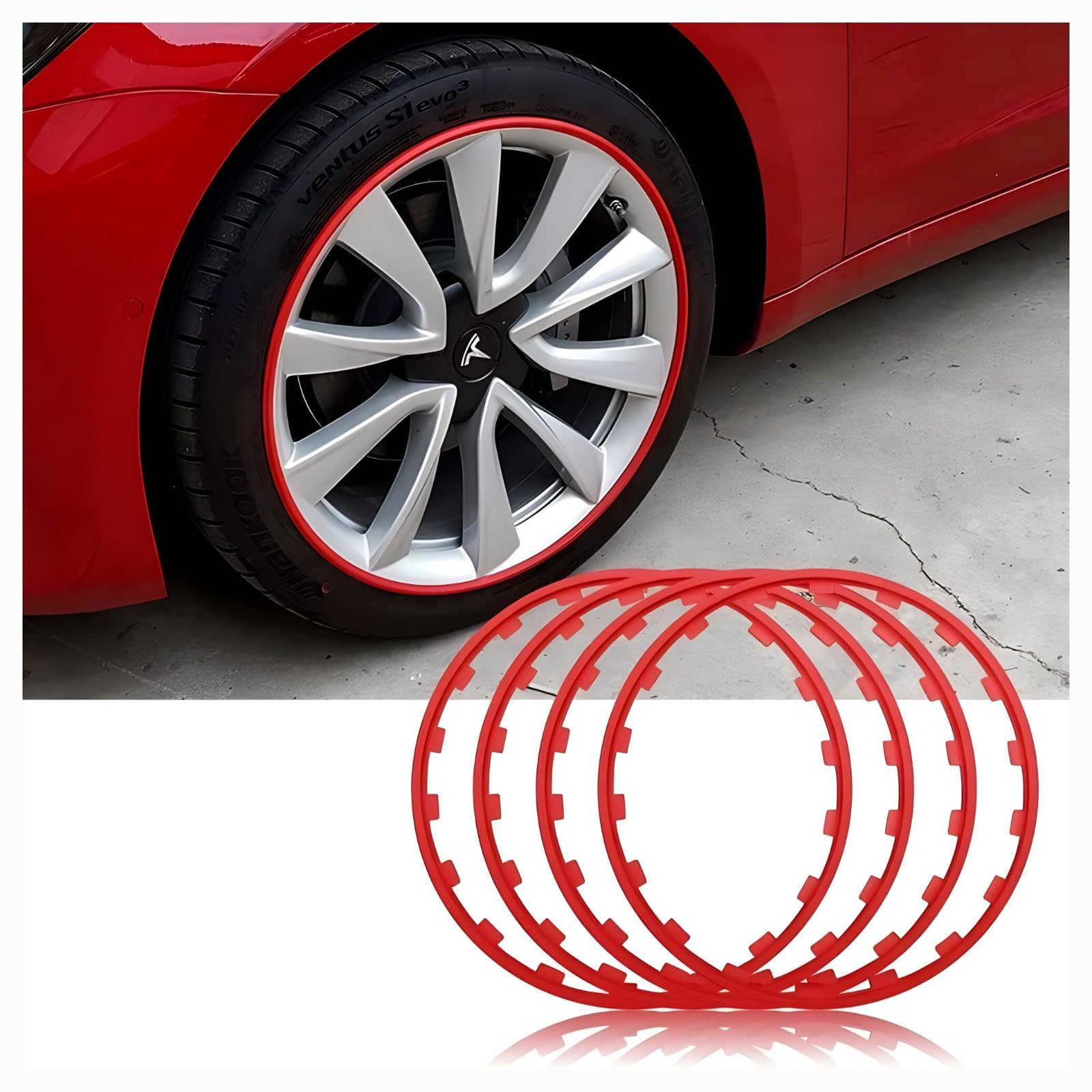 Rim Protector Guard für Toyot𝐚 Camry IV 1996-2001,Steigern Sie den Wert des Fahrzeugs, Lassen Sie das Fahrzeug schöner Aussehen, unverzichtbar für die Fahrzeugmodifikation von Generic