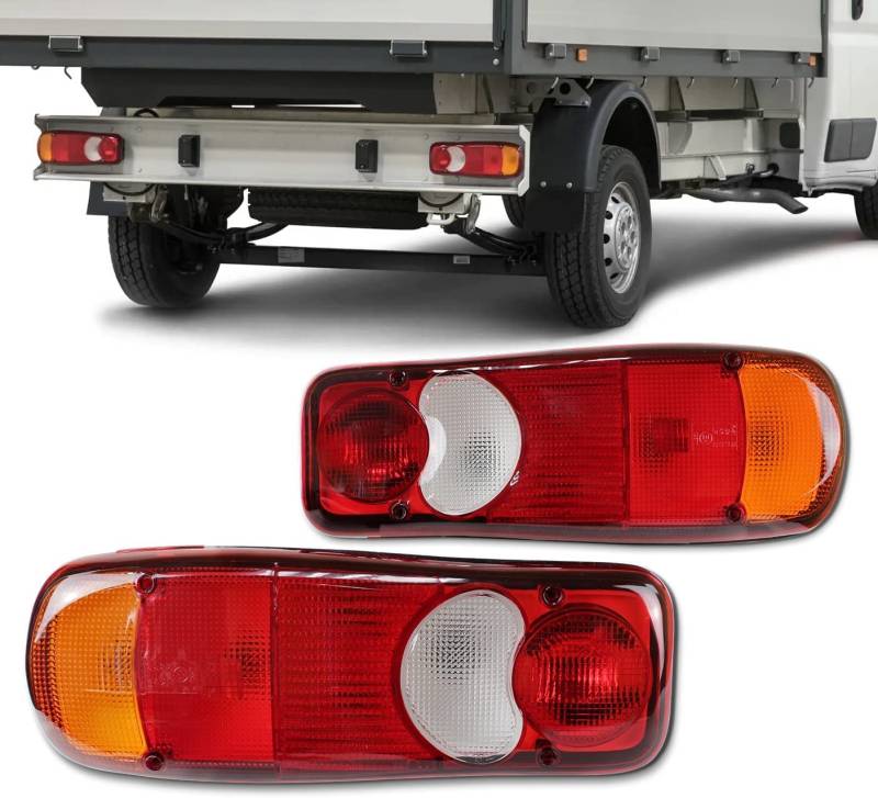 Rückleuchte Paar Rücklicht Heckleuchte Für LKW PKW Anhänger E-prüf 12V/24V von Generic