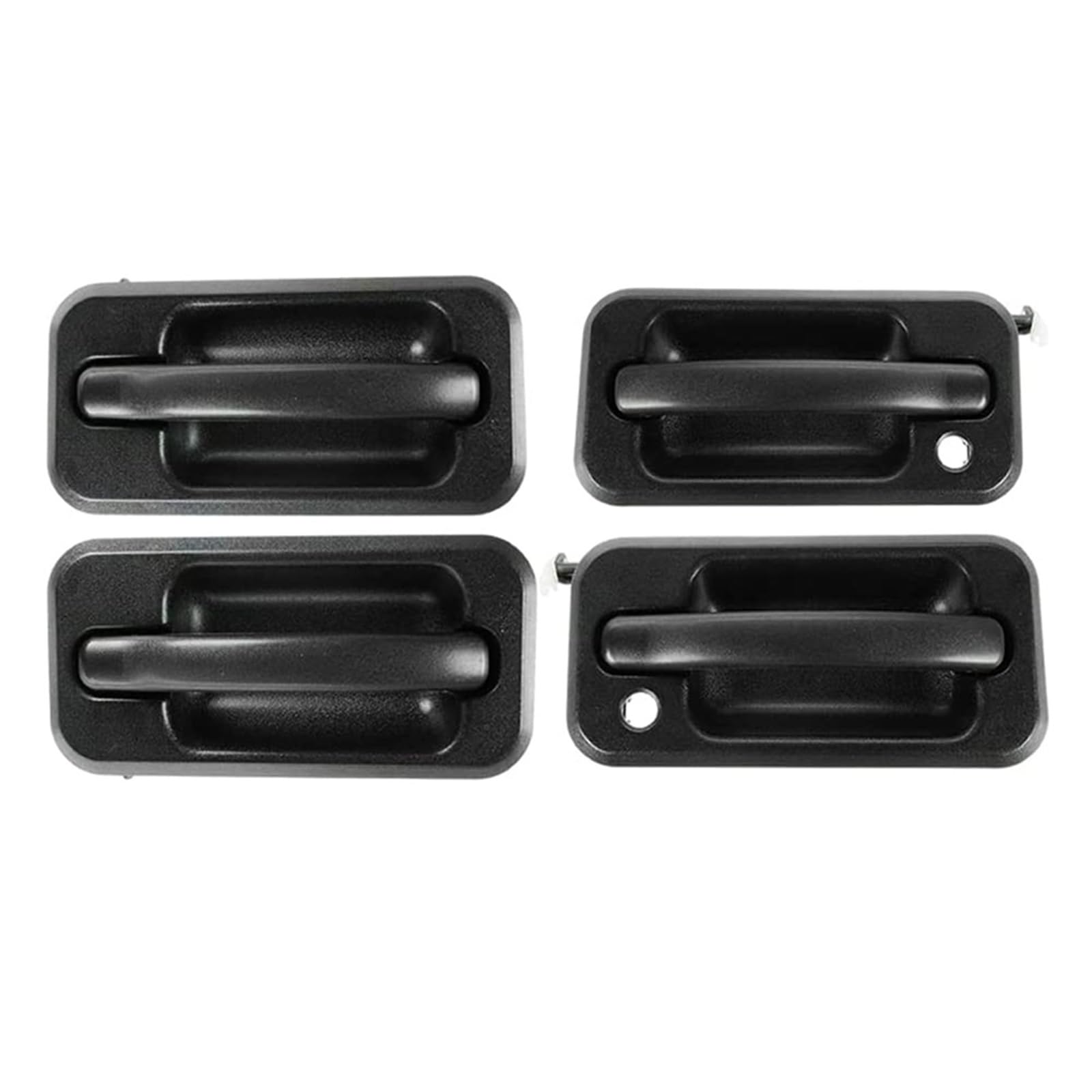 Rückspiegelabdeckung Für Hummer H2 2003-2009 Auto Außentür Griff Set Schwarz Strukturierte(4 pcs set) von Generic