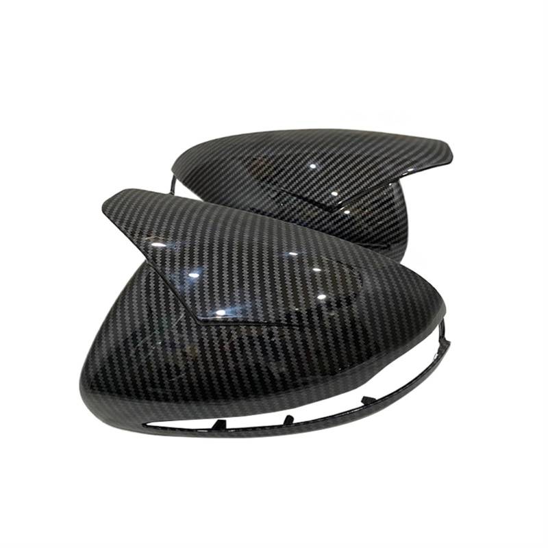 Rückspiegelabdeckung Für Mercedes BCES CLS GLA GLB für GLC W205 W247 H247 X247 X253 C253 W222 C217 W213 C257 Carbon Look Spiegelkappenabdeckungen(Carbon fiber pattern) von Generic