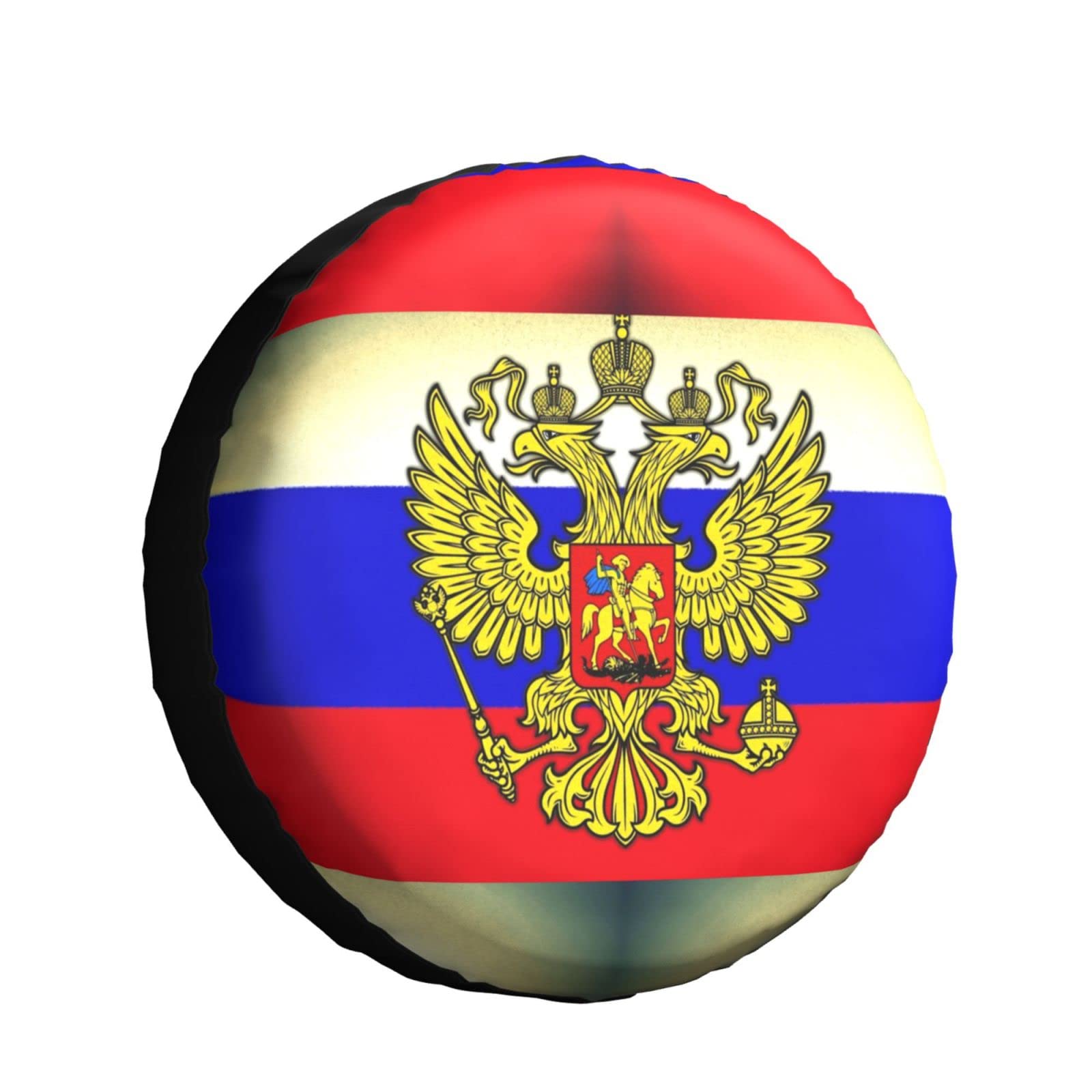 Russische Flagge Reserveradabdeckung Prämie Reserverad Reifenabdeckung Schmutzfest Ersatzreifenabdeckungen Universal Für LKW Anhänger Rv 16inch von Generic