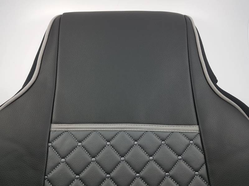 Satz Sitzbezüge 1+1 Grau Öko-Leder Schutzfolien Für LKW Man TGA 460 480 2008-2015 von Generic