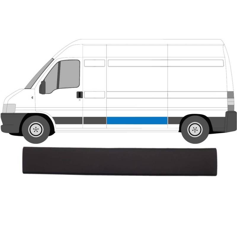 Schiebetür-Zierleiste, Seitenverkleidung, links und rechts, für Fiat Ducato/Peugeot Boxer/Citroen Relay/Citroen Jumper 2002 2006 MWB & LWB/Referenz-OEM-Nummer 735306282 von Generic