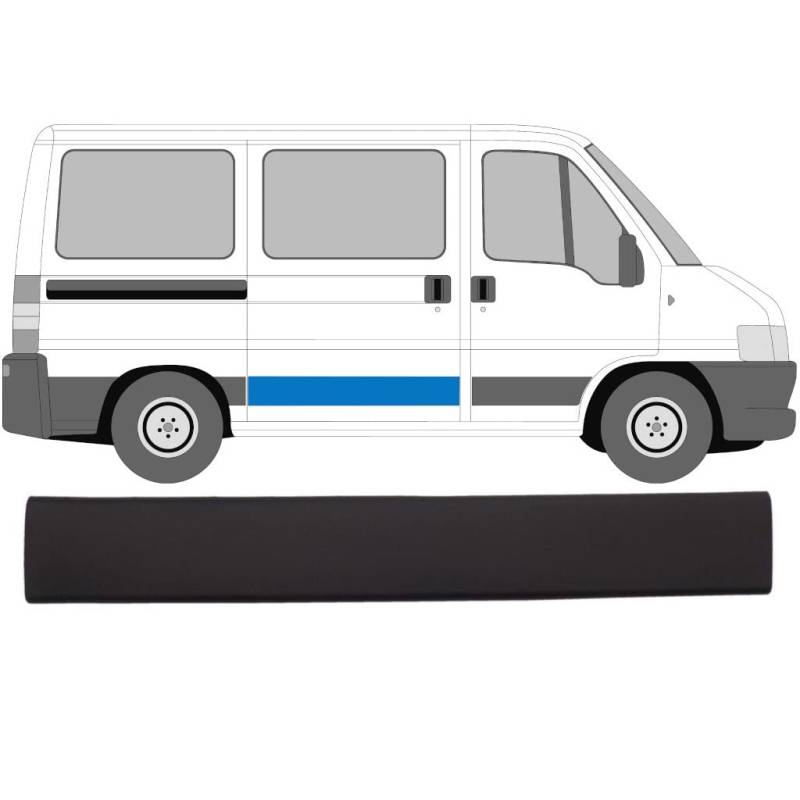 Schiebetür-Zierleiste, Seitenverkleidung links und rechts, für Fiat Ducato, Peugeot Boxer, Citroen Relay, Citroen Jumper 2002 2006 SWB, Referenz-OEM-Nummer 735306282 von Generic