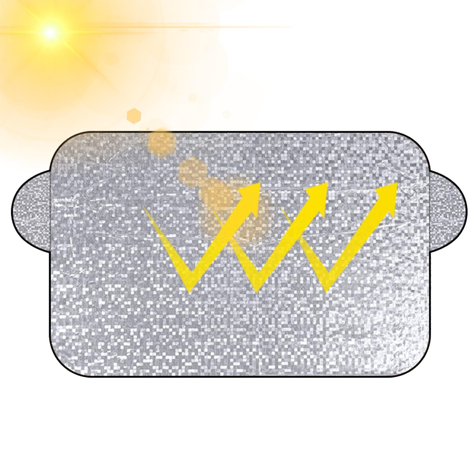 Schnee-Windschutzscheibenabdeckung | Magnetische verdickte 4 Schichten -Schnee-Sonnenschutz - Winter-Windschutzscheibenschutz, Windschutzscheibenabdeckungen, Schnee- und entfernungsschutz für Autos, S von Generic