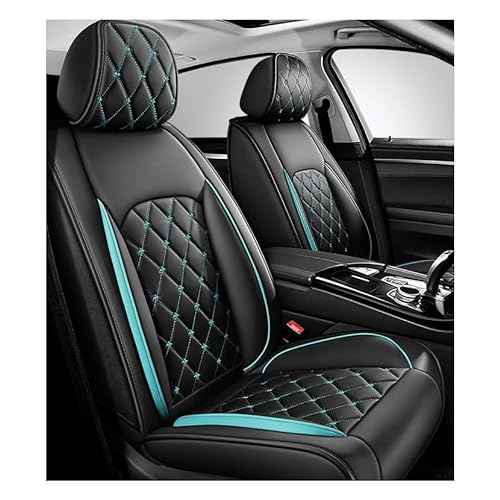 Schonbezüge Für Autositze Für Mitsubishi ASX 2010-2024, Sitzbezüge Auto Leder, Autositzbezug Porosität Sitzbezüge Vorne Und Hinten Sitzschoner，All-inclusive, Stilvolles Aussehen(Black blue) von Generic