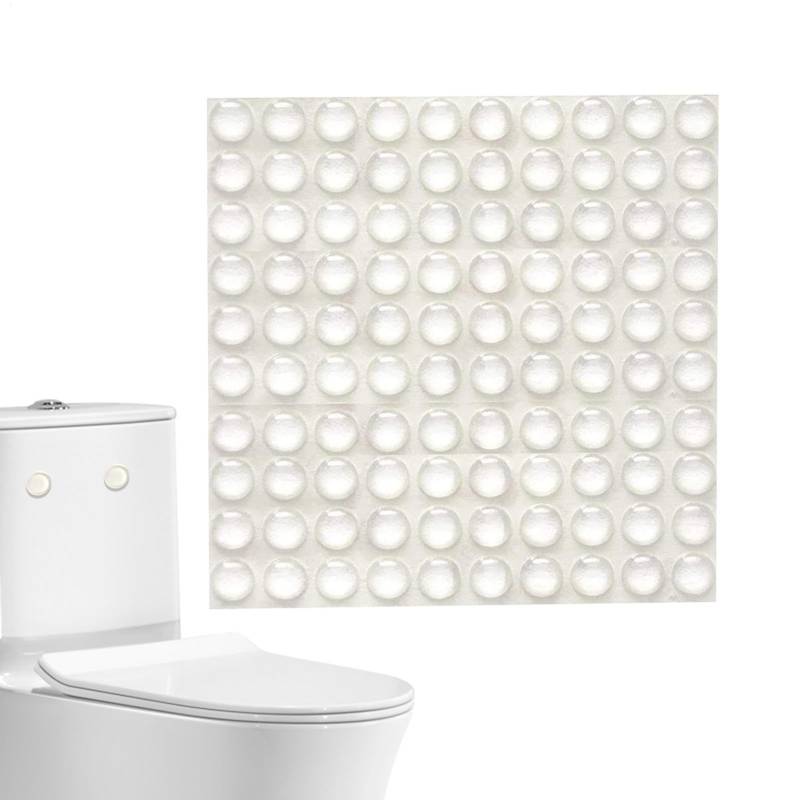 Schranktür -Stoßstangen - 50pcs Clear Door Knob Stopper | Selbstklebstoff -Türgriff Schalldämpfer für Wand | Hauszubehör Tür Stoßstange für Toiletten, Badezimmer, Büros, Schlafzimmer von Generic