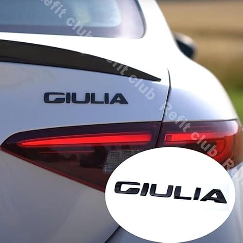 Schriftzug Logo hinten für Alfa Romeo Giulia Schwarz glänzend Fregio von Generic