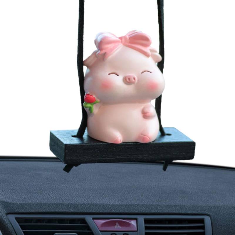 Schweinefleisch für , oszillierendes Auto-Ornament mit fliegendem Schwein, Schaukel für den Innenbereich, für Klassenzimmer, Zuhause, Büro, LKW, SUV, Minivans von Generic