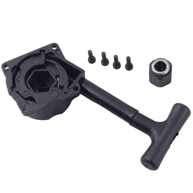 Seilzugstarter Für RC-Car | Griff-Zugstarter-Rückstoßstarter-Kit | Seilzugstarter-Rückstoß | RC Nitro VX Motor Seilzugstarter | Pull Starter Recoil Start Kit Für RC 1/10 R025 R020 HSP | 18 RC Nitro VX von Generic