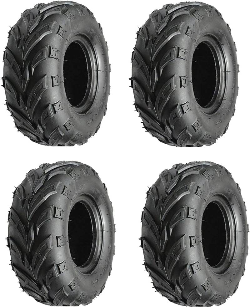 Set mit 4 Reifen 145/70-6 kompatibel mit Quad Miniquad Atv Zug Reifen Tubeless 4 P.R. von Generic