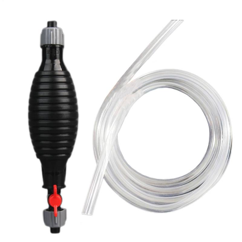 Siphon-Handpumpe, Siphonpumpe | Tragbarer Ölsiphon-Werkzeugsatz | Flüssigkeits-Siphon-Transferpumpe mit 3,28 Fuß langem PVC-Schlauch, robuste Siphon-Pumpe für Öl, Wasser, Flüssigkeit, Flüssigkeitstran von Generic