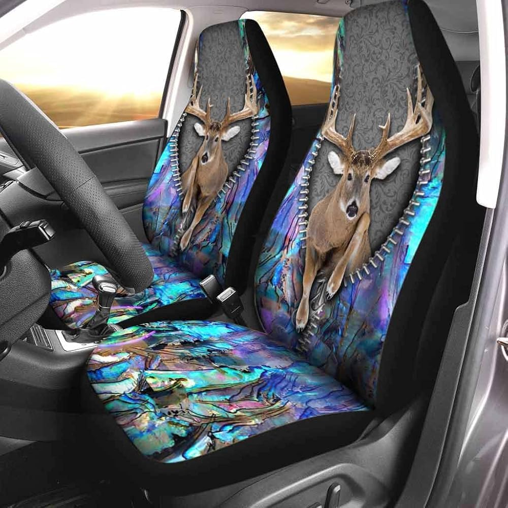 Sitzbezug Auto Vordersitze Jagd Sitzbezüge Set Universal Universell Passende Auto-Schonbezüge Klassisch Autositzbezüge Für Wagen, Anhänger, Autos, 52X138Cm von Generic