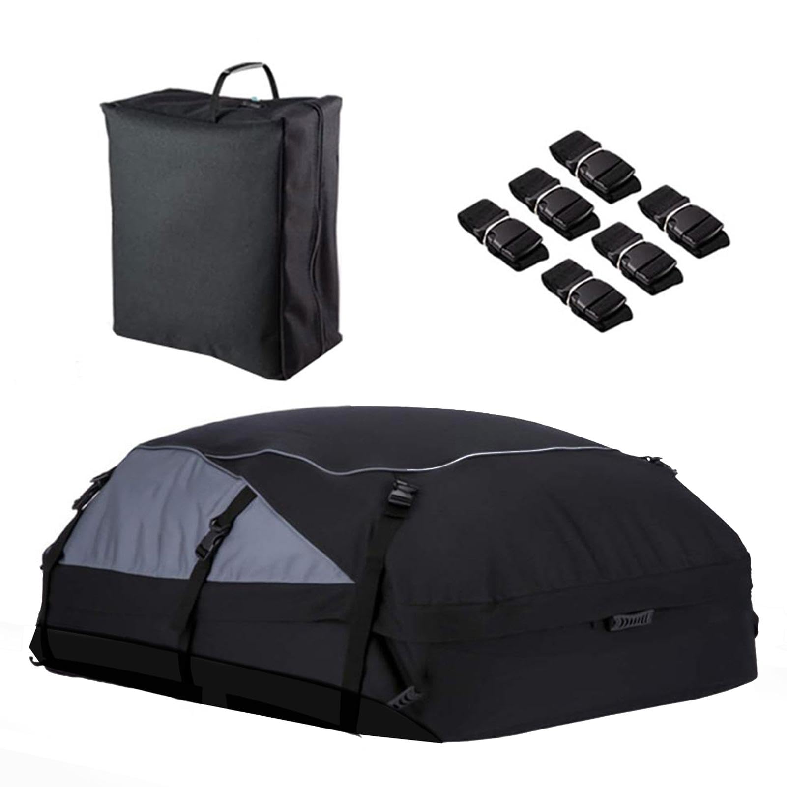 Softshellträger für Fahrzeuge - Auto Fracht Dachtasche Faltbare Dachbox Aufbewahrungsbox | Wasserdicht Soft Roof Top Gepäckträger Auto Lagerung Carrier, Cargo Bag, Roof Top Cargo Carrier - von Generic