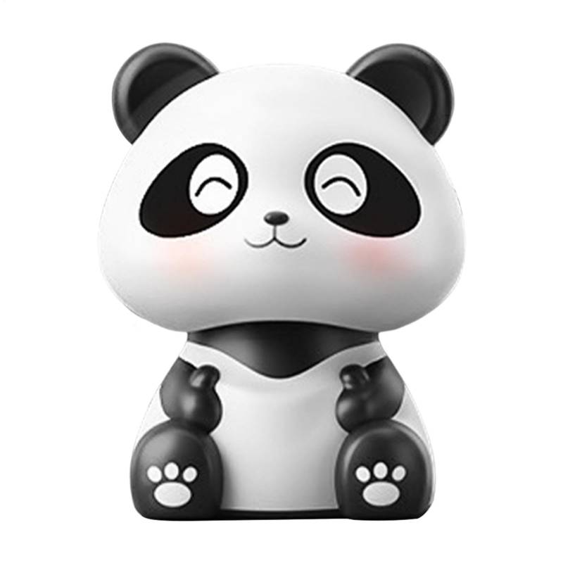 Solarbetriebene Pandafigur – Panda Mit Wackelndem Kopf, Autozubehör Für Das Armaturenbrett | Kreatives Panda-Ornament Das Armaturenbrett Im Auto, Dekoration Für Zuhause Schreibtisch, Süßes Geschenk von Generic