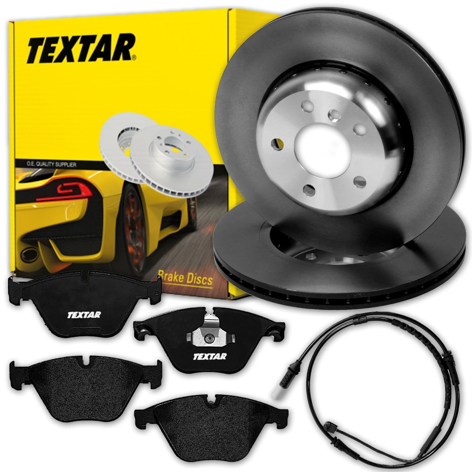 TEXTAR Bremsscheiben 348mm + Beläge vorne passend für 5er F10 F11 Limo + Kombi von Generic