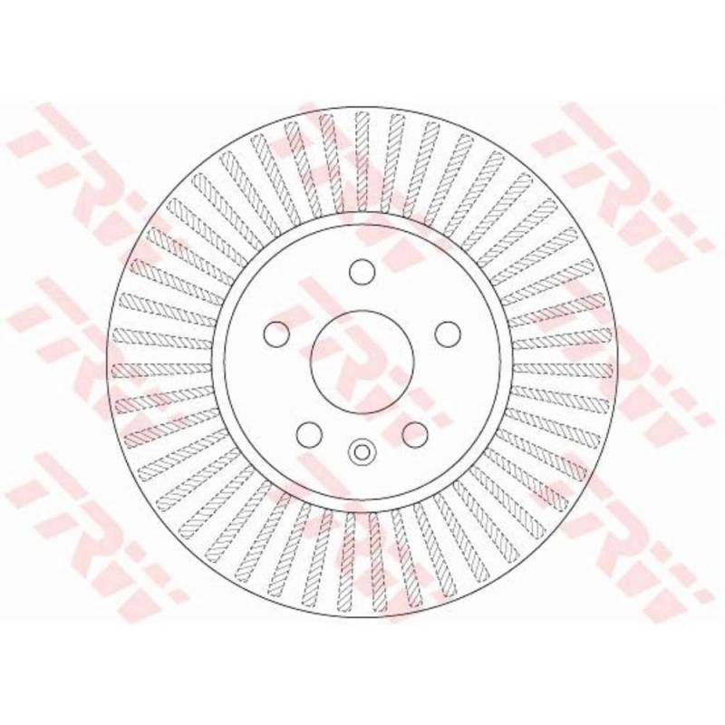 TRW Bremsen Set Bremsscheiben Scheibenbremsen Ø300 belüftet vorne + Bremsbeläge Bremsklötze für Mokka/Mokka X Trax von Generic