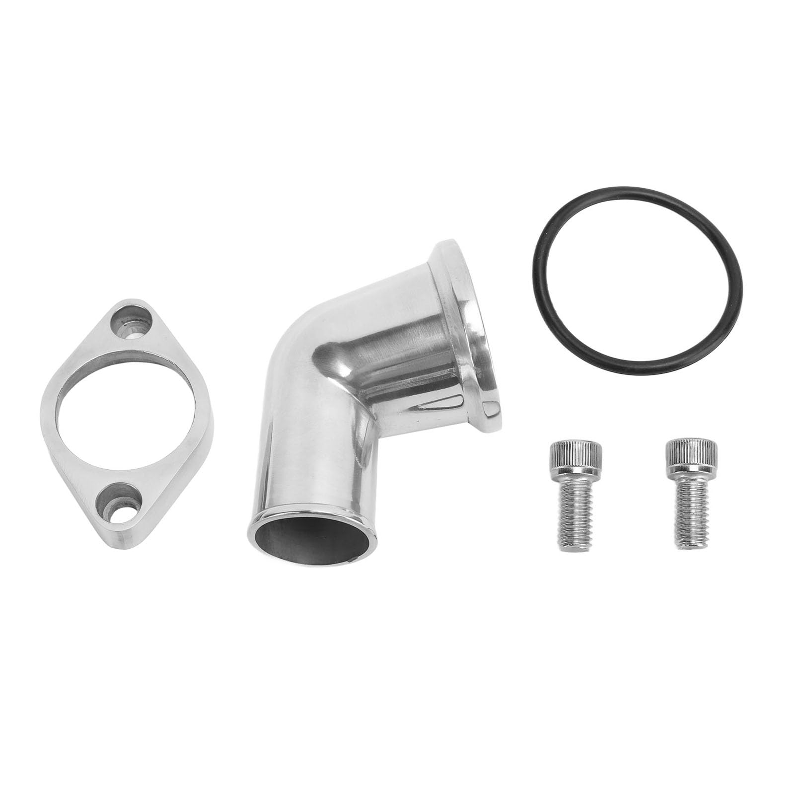 Thermostatgehäuse-Kit, 8459BK Silber Langlebiges Wasserhals-Thermostatgehäuse für BBC 283 302 305-Motoren von Generic