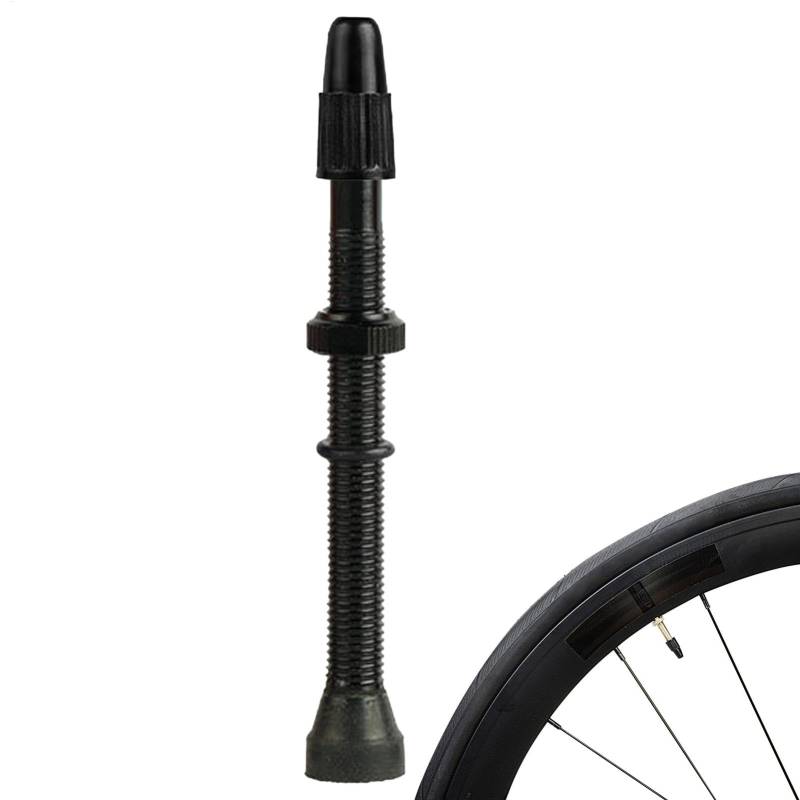 Tubeless-Ventile – Zubehör für Rennradreifen aus Legierung | 40-120 mm superleichte Anti-Leckage-Luftventile, robuste und langlebige Fahrradventilschäfte für Straßen- und Mountainbikes, Hochleistungsr von Generic